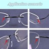 Zwindy 200 Pieces Clear Plastic Glasses Plugs, 5 Types Glasses