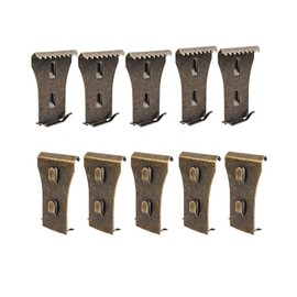 Hysgscwd 10 Brick Hook Clips, Stainless Steel Brick Clips for Hanging Outdoor and Indoor Flower Garlands, no Drill Holes Suitable for Bricks 5.7-6.2 Centimeters high