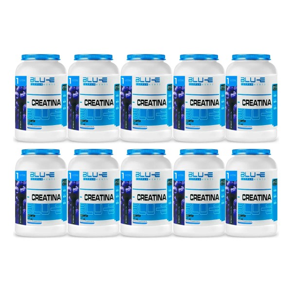 Creatina Monohidratada 10 Piezas 1 Kg Cu Blu-e 200 Servicio