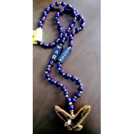 War Eagle Mardi Gras Party Necklace Bead