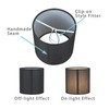 Lampwell Tina Black Clip-on Chandelier Lamp Shades Set of 6,
