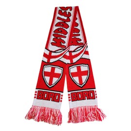 Middlesbrough Scarf | Boro Soccer Fan Scarf | Premium Acrylic Knit