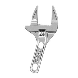 AKSIQIOL Adjustable Wrench,Adjustable Thin & Extra Wide Wrench,Aluminum Alloy Set,Lightweight Wide Jaw Large AdjustablSpanner Small Spanner,for Nut Key Hand Tools