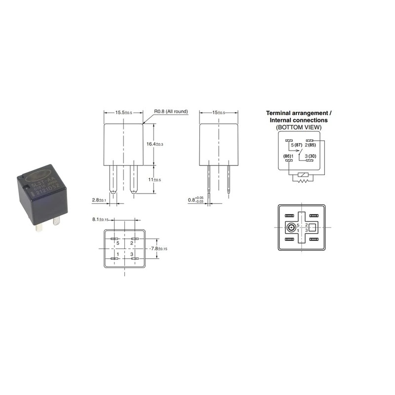 5L3T-AA Automotive Power Relay 4 Pins
