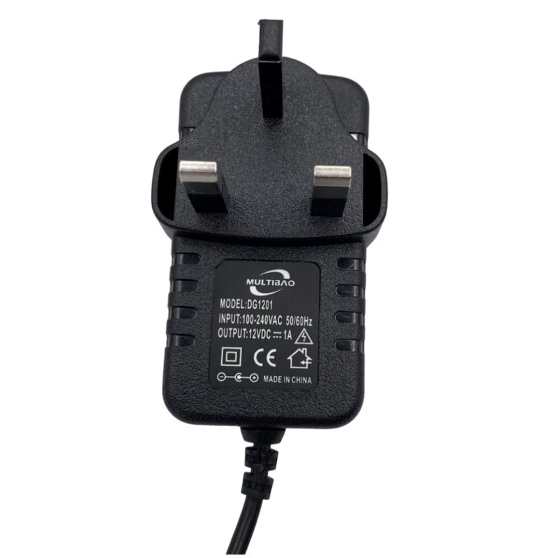 Multibao DC 12V 1A Power Supply Adaptor 12W Transformer UK