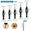 13 Pieces Drill Countersink Wood Set, 5 Wood Drill Bit