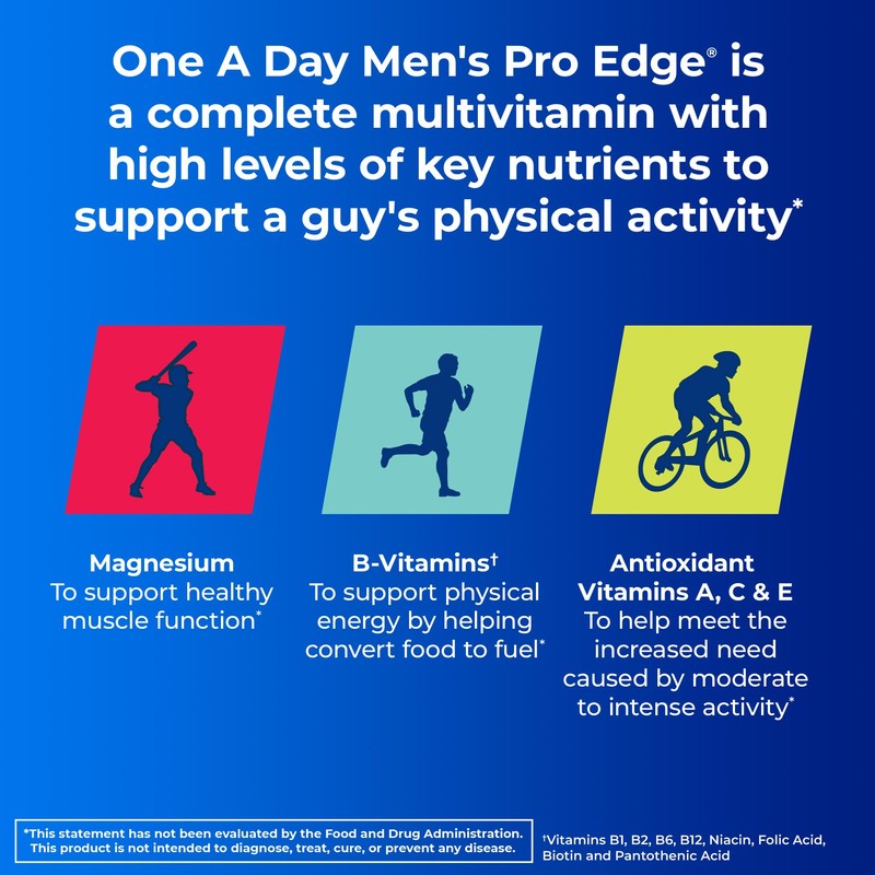 One A Day Men’s Pro Edge Multivitamin, Supplement with Vitamin