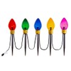 Novelty Lights 5 Light Jumbo LED C7 Multi Color Pathway