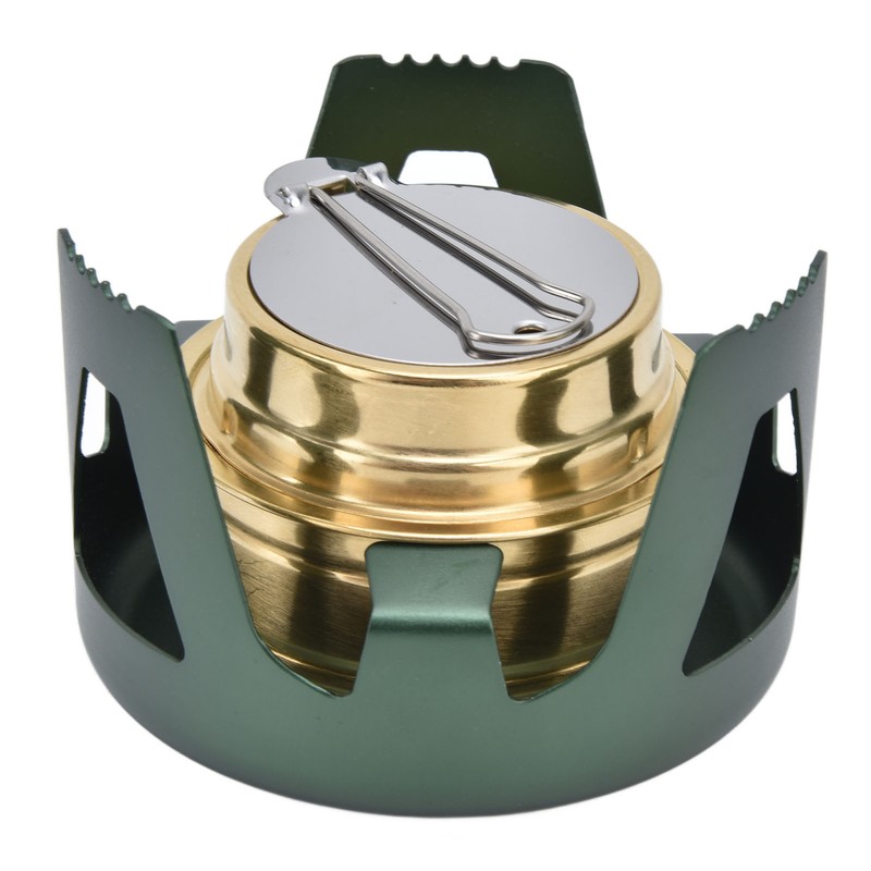Camping Stove Windproof Vaporizable Portable Liquid Spirit Stove with Stand