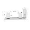 JUBEST Barn Door Floor Guide - Satin Nickel Adjustable Roller