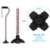 NOVA Medical Products NOVA Sugarcane, Walking Cane with All Terrain
