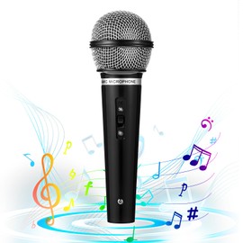 YUXIANLB Fake Microphone Prop Toy Microphone Simulate Speech Mics Plastic Microphone 1PC Microphone Model for Karaoke Music Birthday Party Favors Classroom Stage Props Pretend Plays Or Christmas Prop
