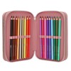 Depesche 13187 Miss Melody Dusty Rose Filled 3-Compartment Pencil Case