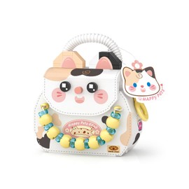 MEIEST Mini Cute Handbag Building Blocks Set, Cute Animal Candy Handbag Collection Building Brick Toy (Orange Kitten)