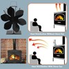 Heat Powered Stove Fan 6 Blade Fast Speed Large Air