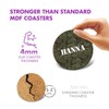 1 x Round Coaster - Name Hanna Camouflage Army Military