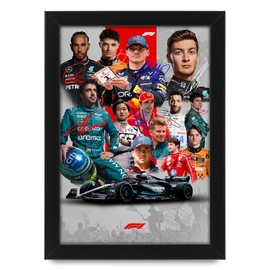 Formula 1 2024 Grand Prix Season Top 13 Drivers Signed Poster Print- Limited Edition Autograph Fan Gift – Collectible F1 Memorabilia Merchandise (Unframed A4 (30x21cm))