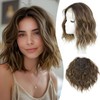 MORICHY 10 Inch Short Wavy Hair Topper for Women, Lightweight