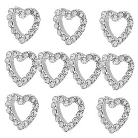 IWOWHERO 10pcs Star Pendant Jewelry Rhinestones Nail Charms for Nail Art Small for Women Manicure Supplies