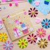 Summer-Ray 40pcs Double Layer Felt Colorful Daisy Laser Cutout Applique