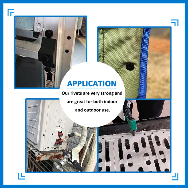 BESTYCHAO 60pcs Tri-Fold Exploding Large Head Aluminum Blind Rivet Pop