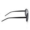 Komonee Black Shutter Shades Fun Novelty Plastic Party Retro Fancy