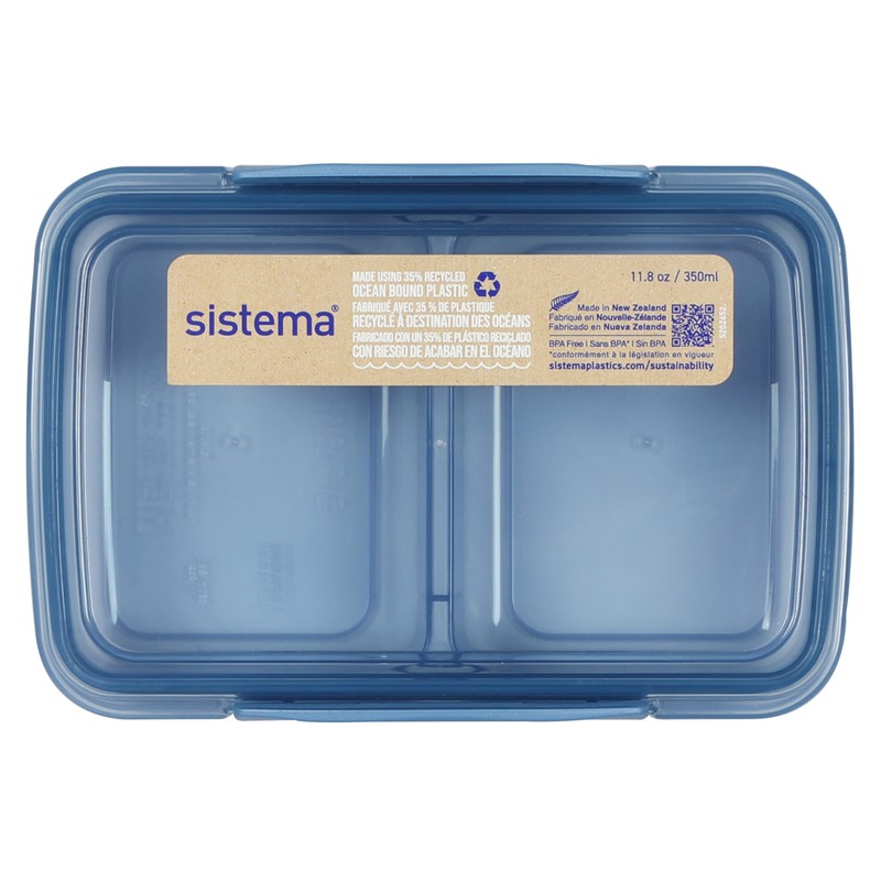 Sistema Ocean Bound Plastic Small Split Food Storage Container, 350
