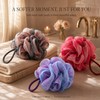 Shower Loofah Bath Pouf – Soft Mesh Body Scrubber with