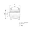 Tedgum 00222826 Bearing Bushing Rear Leaf Spring H Pressure Plate
