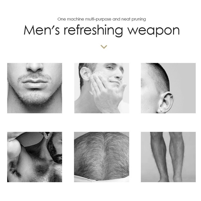 5 in 1 Hair Trimmer and Body Groomer Retractable USB
