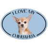 Imagine This Oval Magnet, I Love My Chihuahua