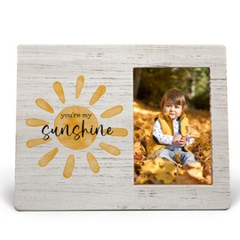 MAQIKA You are My Sunshine Wood Photo Frame for 4x6 Photos, Sunshine Picture Frame, Kids Picture Frame, Baby Frame, Birthday Gift for Daughter Son Children, Love Gifts for Kids Baby Boys Girls