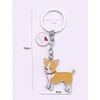 F reedale Cute Metal Small Puppy Keychain Keyring Keyfob Car