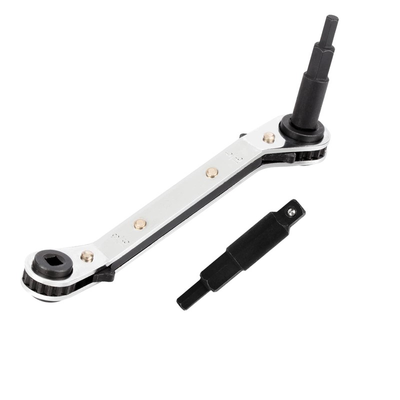 Timsec HVAC Service Wrench, Refrigeration Wrench With 2 Pcs HVAC