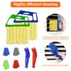 4pcs Window Venetian Blind Cleaner Duster Tool,Blind Duster for Cleaning,Microfiber