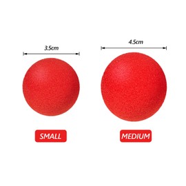 Skylety 20 Pieces Red Sponge Balls Soft Magic Sponge Balls Combo Close-Up Magic Street Classical Comedy Trick Props with Instructions(1.4 Inch 1.8 Inch)