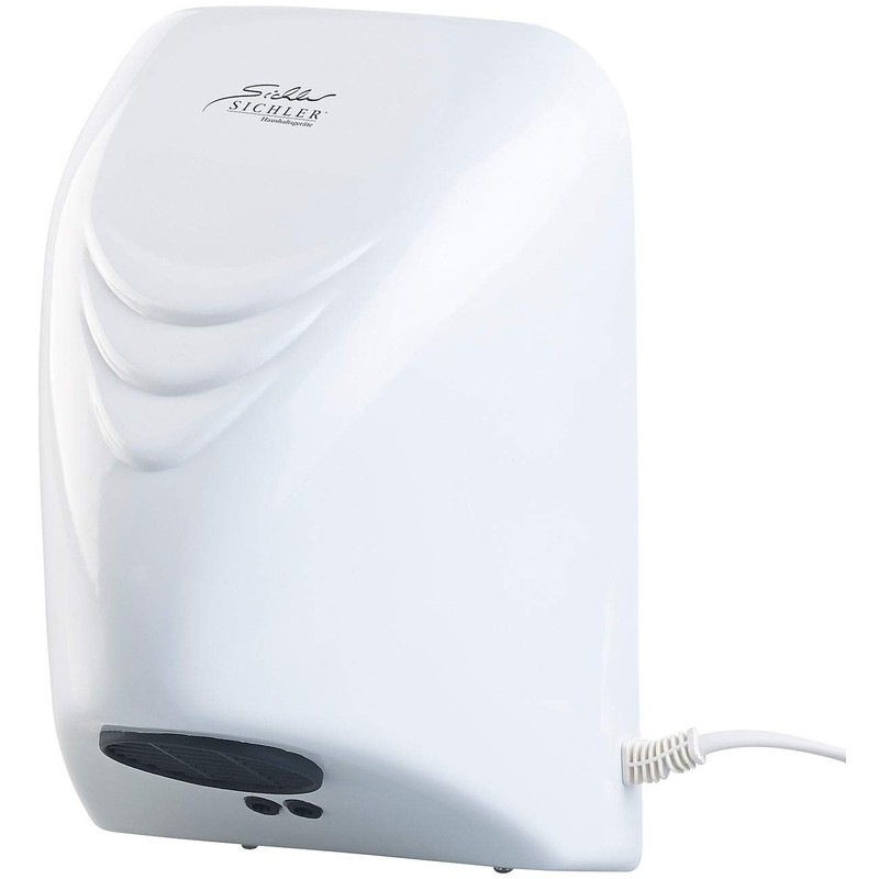 Sichler Haushaltsgeräte Hand Dryer: Automatic Electric Hand Dryer Wall Mounted