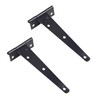 Ctyjia Pack of 2 Black T Hinges, 6 Inch (150