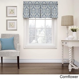 Waverly Donnington - Cenefas para Ventanas de Cortina Corta de 52 x 18 Pulgadas, con Bolsillo para Barra de baño, Sala de Estar y cocinas, Aciano