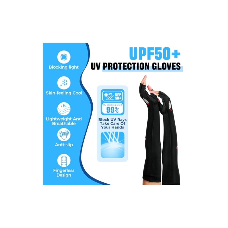 UV Protection Non-Slip Gloves for Outdoor Activities