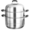 MANO Steamer Pot for Cooking 11 inch Steam Pots with