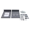 Kaibrite 2Pcs 27pegs Plastic Wall Mounted Laboratory Draining Rack with
