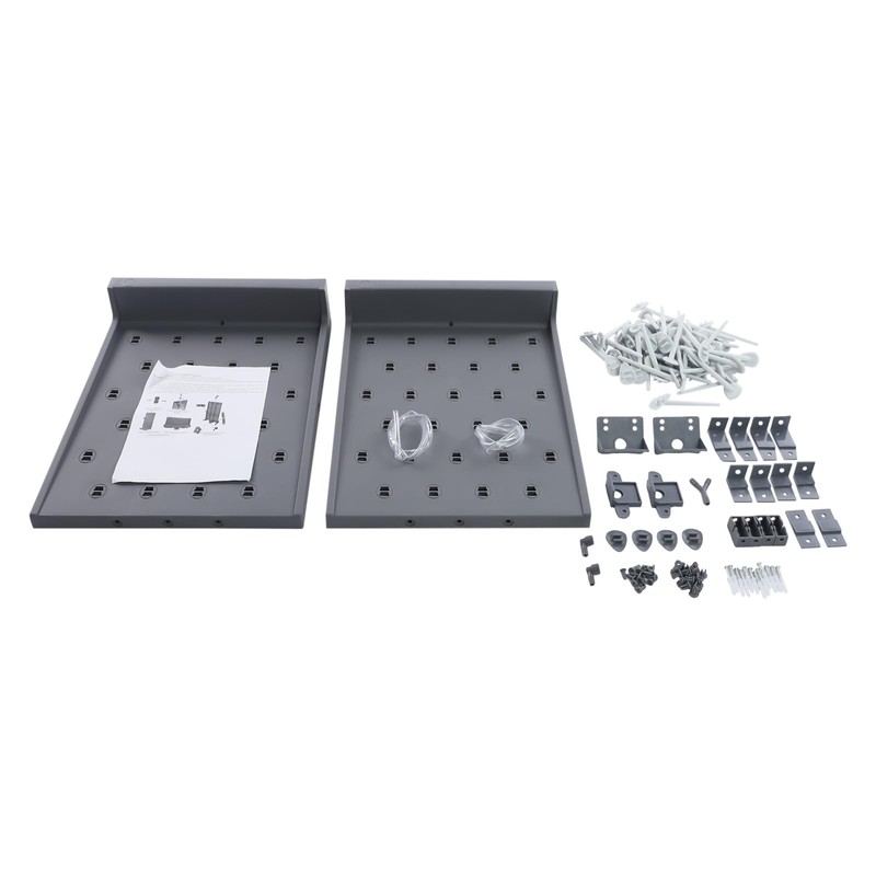 Kaibrite 2Pcs 27pegs Plastic Wall Mounted Laboratory Draining Rack with