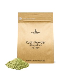PURE ORIGINAL INGREDIENTS Rutin Powder, Always Pure, No Additives Or Fillers, Lab Verified (16 Ounce)