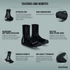 GripGrab Arctic Waterproof Deep Winter Road Cycling Shoe Covers Fleece
