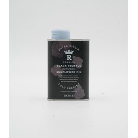 Regalis Cold Pressed Black Truffle Oil – Non-GMO Gourmet Finishing Oil in Premium Metal Tin, 350ml