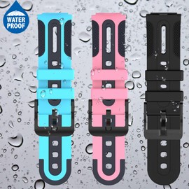 kaacly Smartwatch Uhrenarmbänder 16mm 20mm 22mm Herren Damen Smartwatch Kinder Watch Ersatzarmband (Rose)