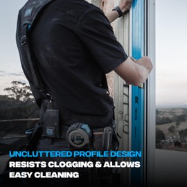 OX Tools OX-P503412 48-inch TUFF Level with Shock Resistant End Caps – Single Solid Piece Box Level Body to Keep Mud Out & Reinforced Vials 4 foot level Contractor Grade Aluminum Box Level