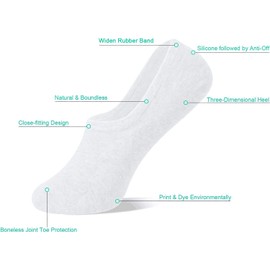 DIBAOLONG Womens No Show Socks Non Slip Flat Boat Line Low Cut Socks (6-12 Packs), 6 Pair-black,beige,white, 5-6.5