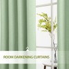 Treatmentex Green Curtains for Living Room 96" Long Geometric Window
